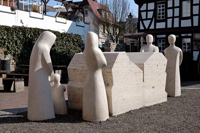 Monument in Memory of the Victims Covering 5 Figures Monument Covering 5 Figures